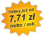 już od 7,71 zł netto /mb